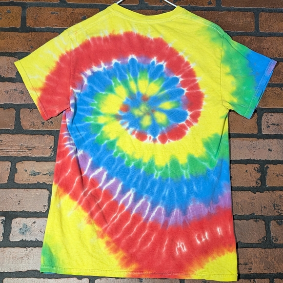 Ripple Junction Grateful Dead Tie Dye Men's S Skeleton Graphic Tee - Picture 6 of 9